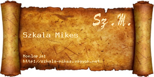 Szkala Mikes névjegykártya